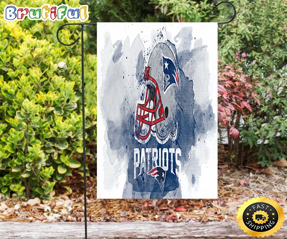 Nfl Garden Flags New England Patriots Helmet Color Splash Double Sided Printing Garden Flag Patriot Garden Flags 1 mrpl5f