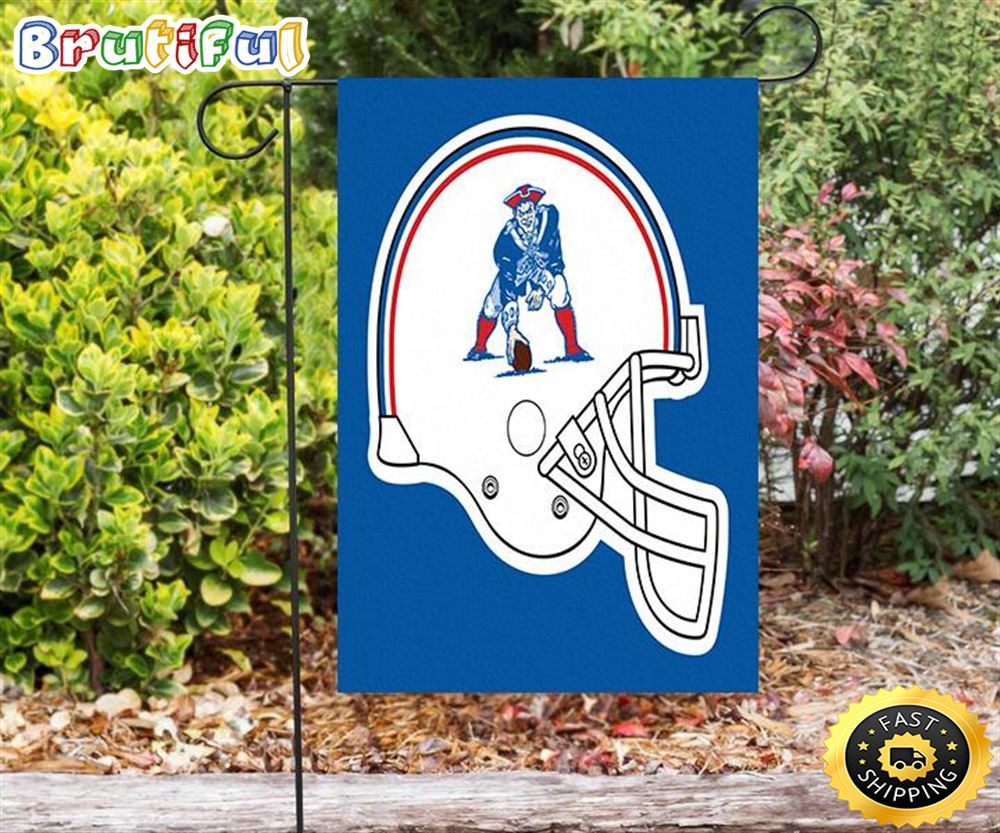 Nfl Garden Flags New England Patriots Pat Helmet Blue Double Sided Printing Garden Flag Patriot Garden Flags 1 obmd5k