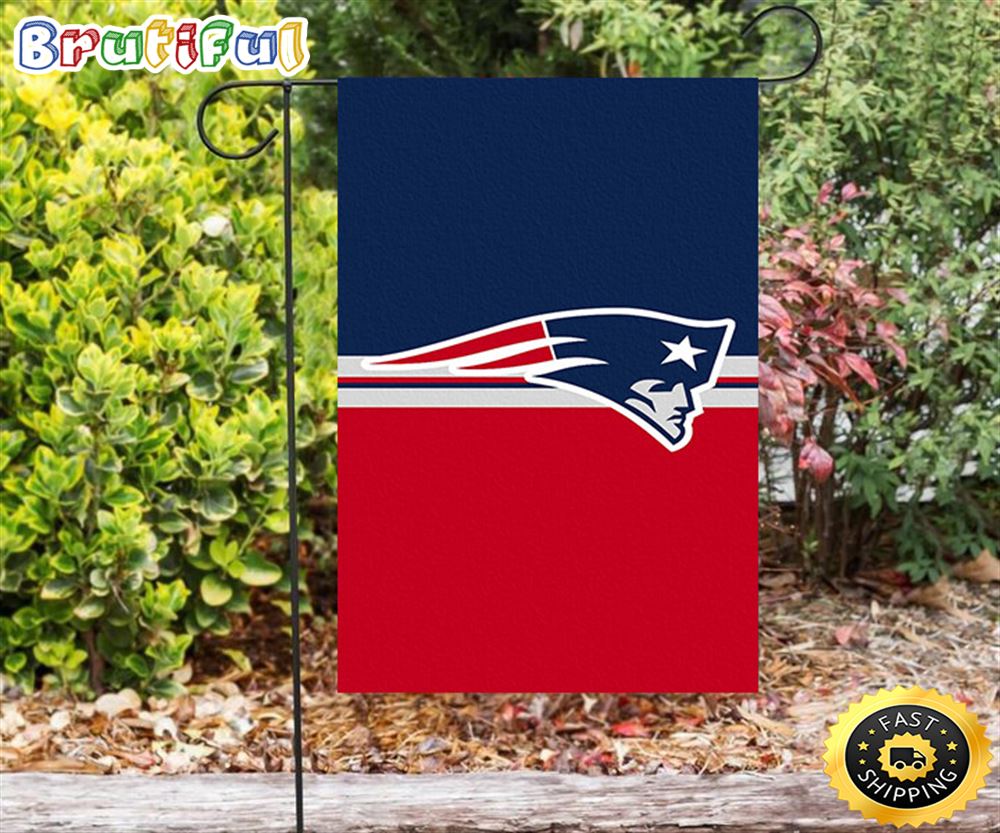 Nfl Garden Flags New England Patriots Red Blue1 Double Sided Printing Garden Flag Patriot Garden Flags 1 semd0k