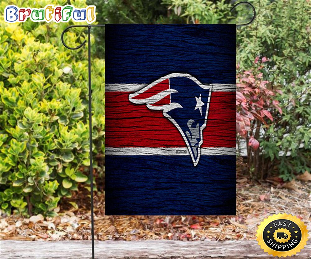 Nfl Garden Flags New England Patriots Red Blue Wood Double Sided Printing Garden Flag Patriot Garden Flags 1 k5iggf