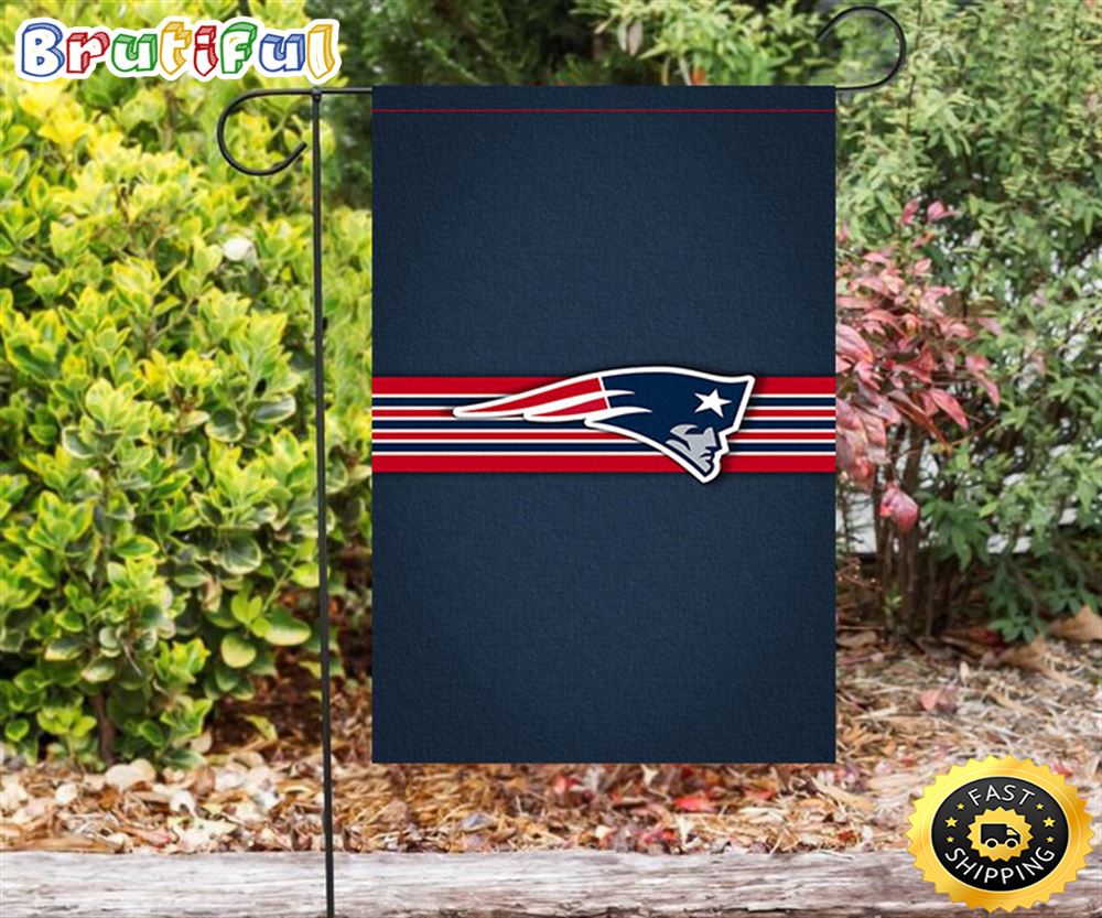 Nfl Garden Flags New England Patriots Red Line Navy Double Sided Printing Garden Flag Patriot Garden Flags 1 p4nmzn