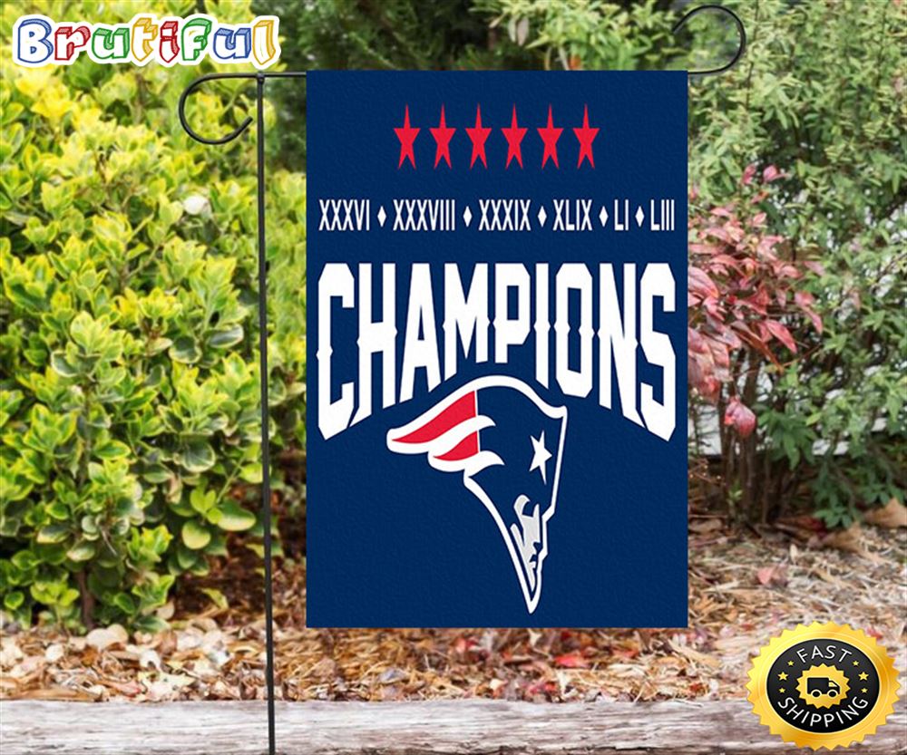 Nfl Garden Flags New England Patriots Stars Champions Double Sided Printing Garden Flag Patriot Garden Flags 1 xytwid
