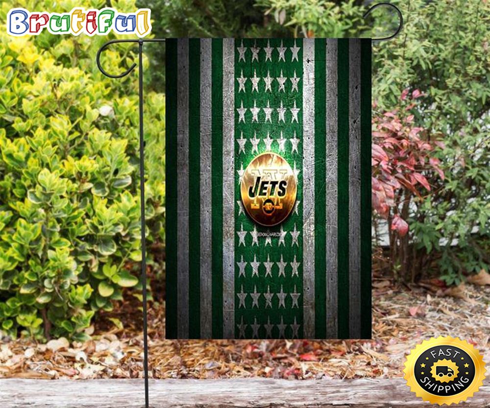 Nfl Garden Flags New York Jets American Flag v6 Double Sided Printing Garden Flag Jets Garden Flags 1 od67uh