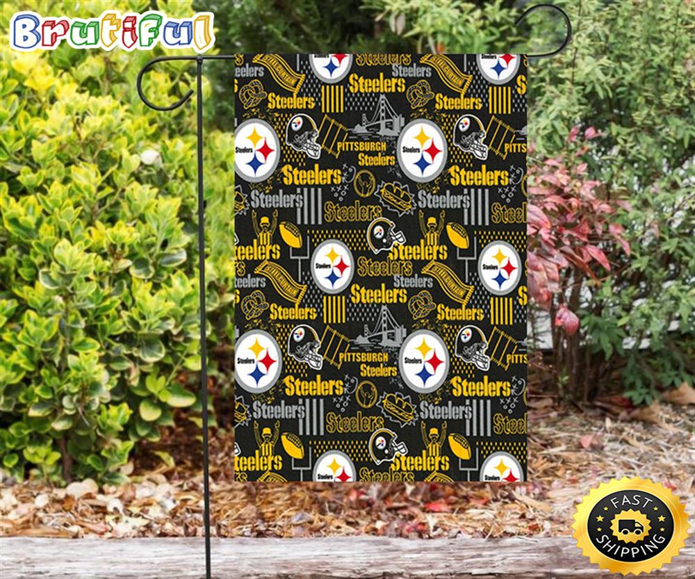 Nfl Garden Flags Pittsburgh Steelers City Seamless Double Sided Printing Garden Flag Steelers Garden Flags 1 kdipdd