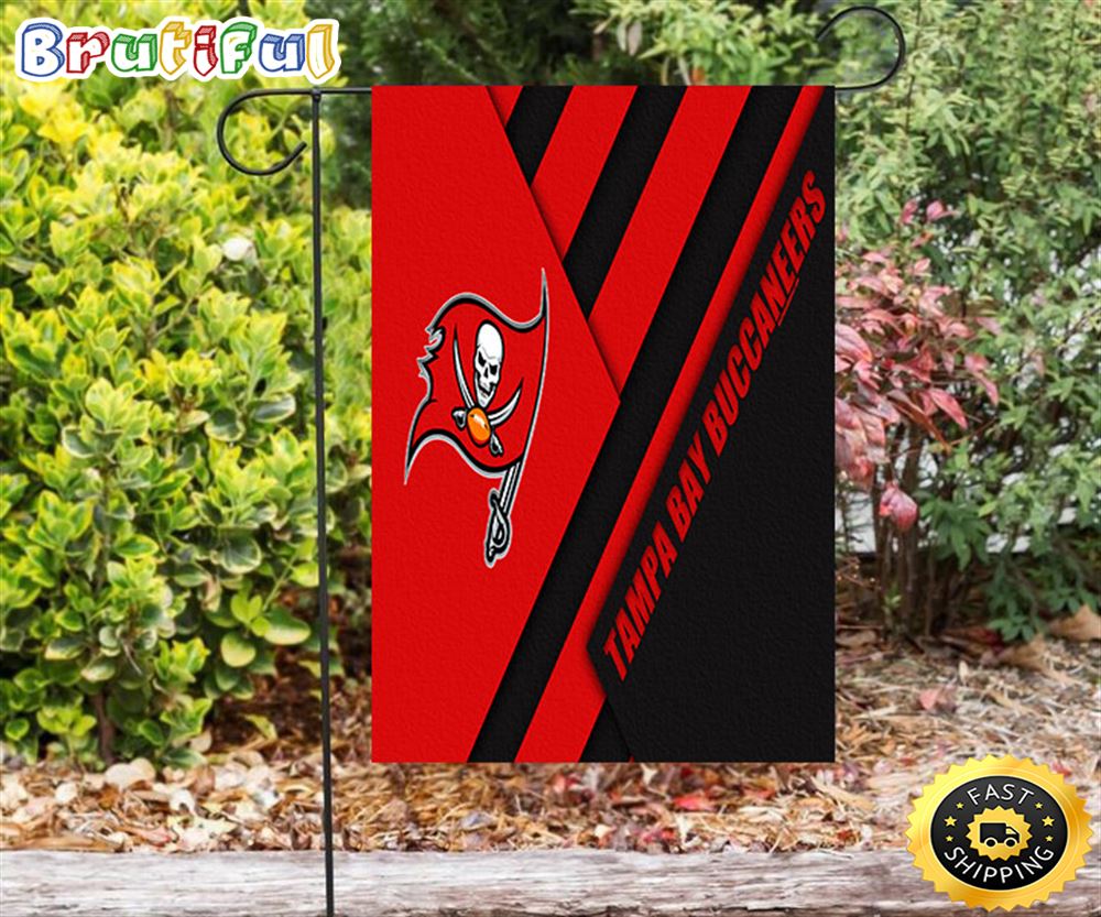 Nfl Garden Flags Tampa Bay Buccaneers Emblem v12 Double Sided Printing Garden Flag Buccaneers Garden Flags 1 mrerya