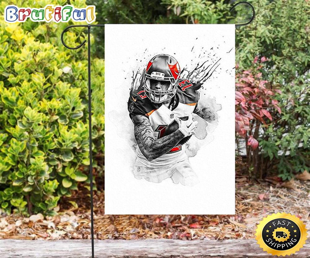 Nfl Garden Flags Tampa Bay Buccaneers Mike Evans6 Double Sided Printing Garden Flag Buccaneers Garden Flags 1 gjmsdi