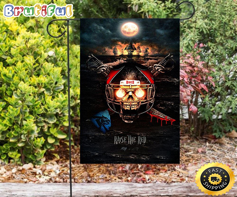 Nfl Garden Flags Tampa Bay Buccaneers Skull v2 Double Sided Printing Garden Flag Buccaneers Garden Flags 1 llc1be