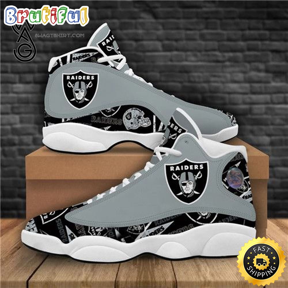 Nfl Oakland Raiders Air Jordan 13 Shoes dfybvj