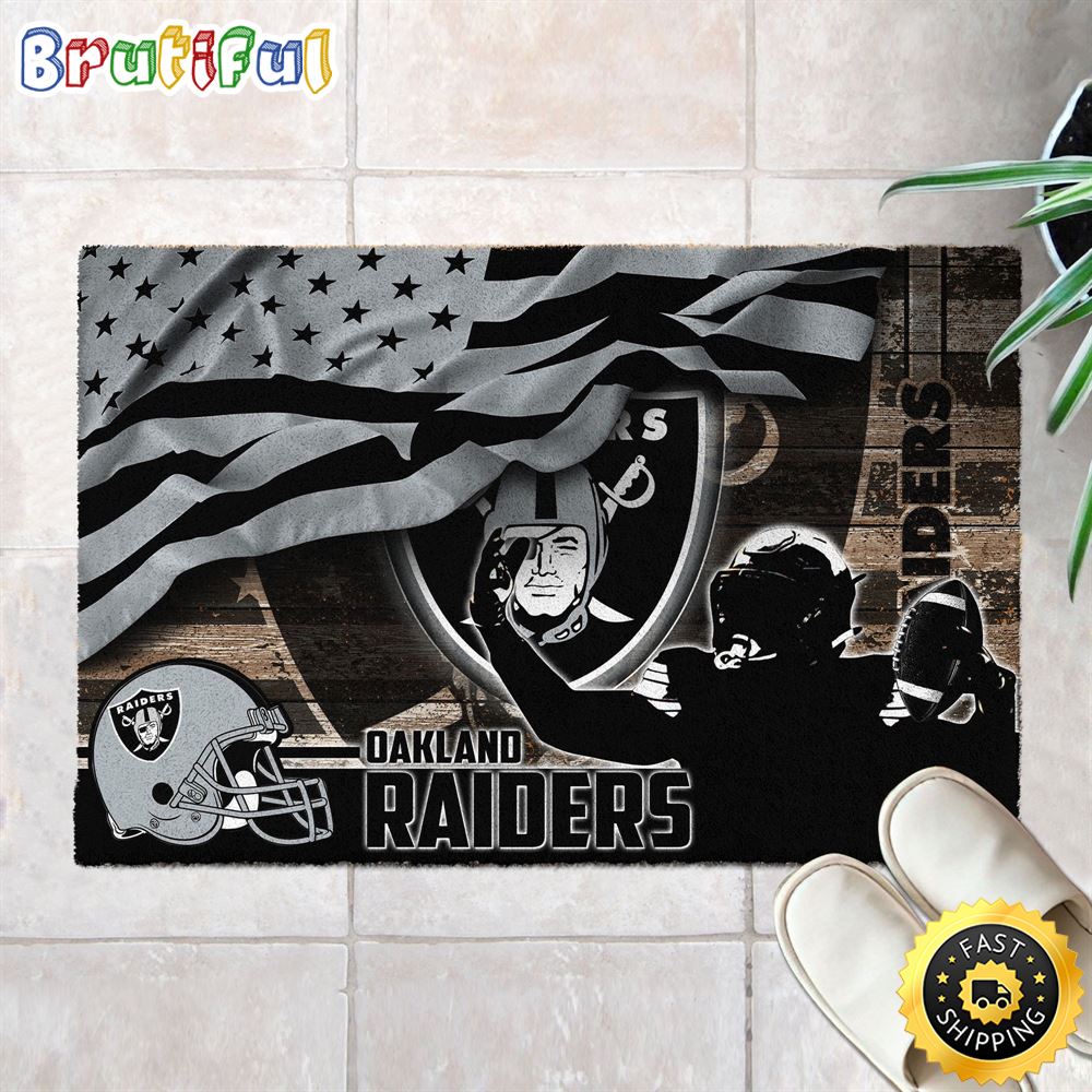 Oakland Raiders NFL Doormat For Your This Sports Season axegby
