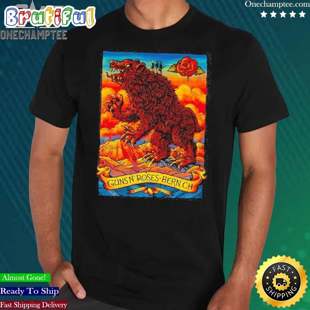 Official guns N Roses Event Bern CH Tour 2023 Shirt szllpe