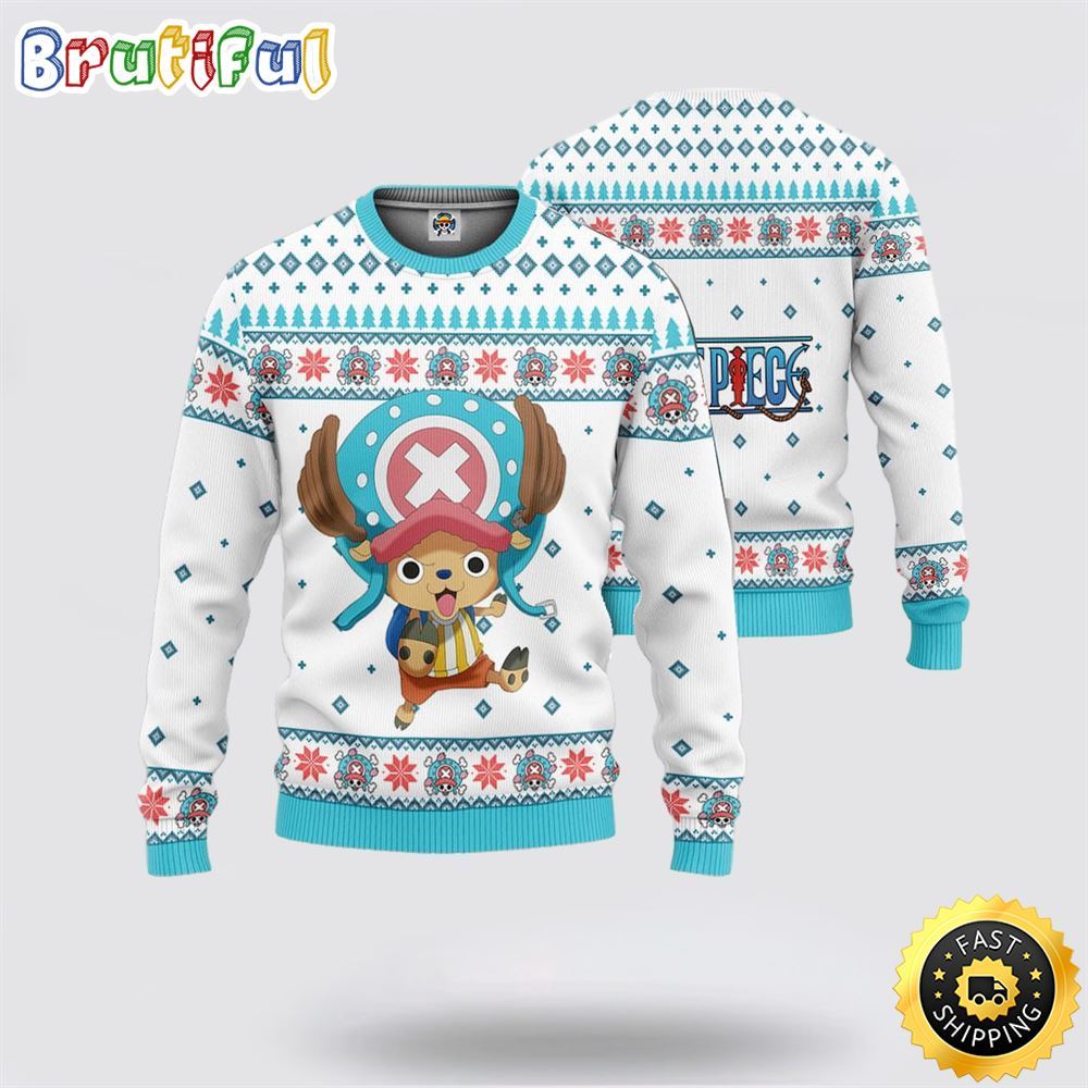 One Piece Tony Tony Chopper Ugly Christmas Sweater Unisex Sweater 1 gbas38