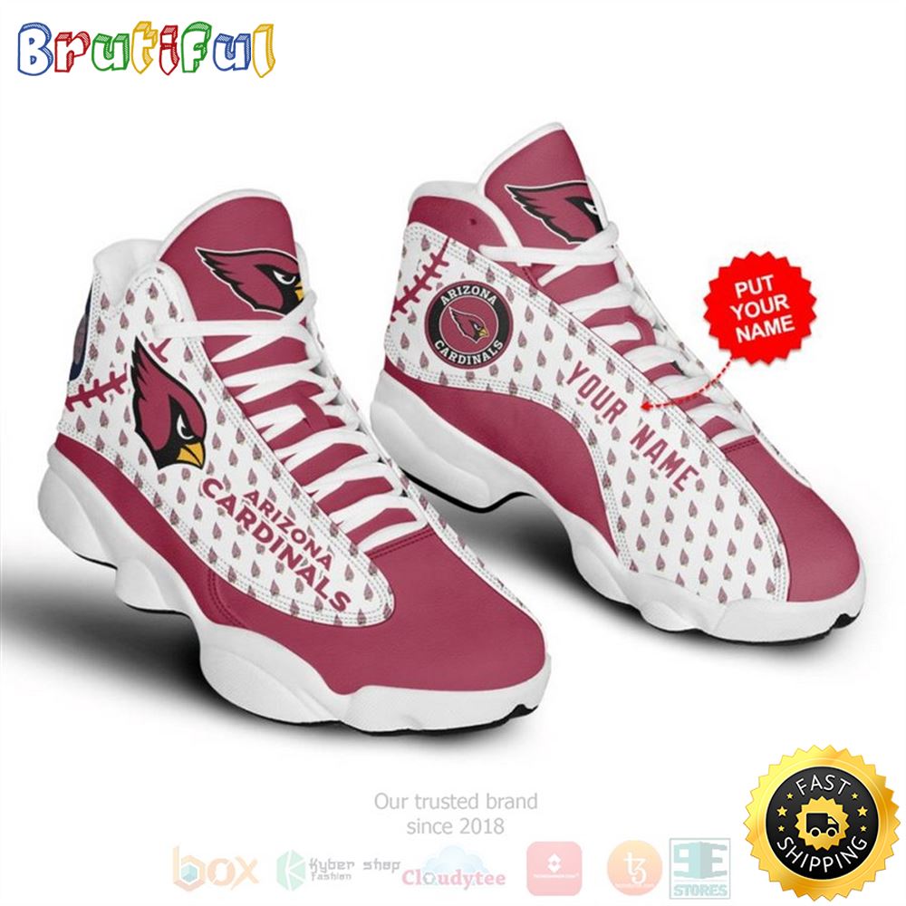 Personalized Arizona Cardinals Nfl Custom Air Jordan 13 Shoes kvfvno