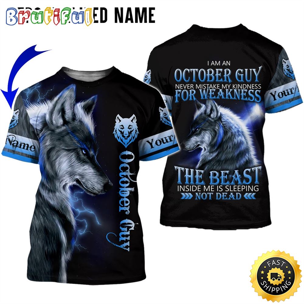 Personalized Blue October Guy The Monster Inside Me All Over Print 3D T Shirt Gift For Man 1 kh3u7k