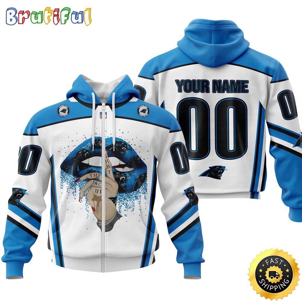 Personalized Carolina Panthers All Over Print Zip Hoodie 3D Please Control A mouth Unisex Zip Hoodie 1 vo6mix