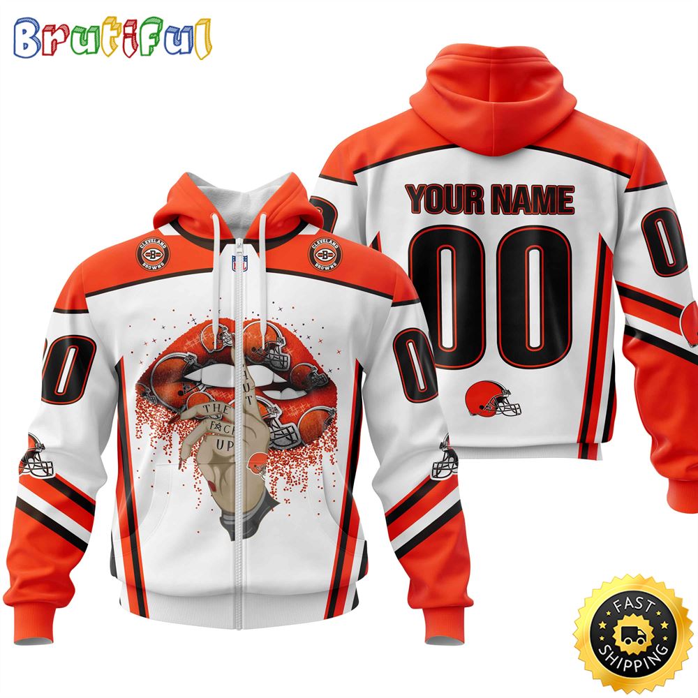 Personalized Cleveland Browns All Over Print Zip Hoodie 3D Please Control A mouth Unisex Zip Hoodie 1 y0ewzl