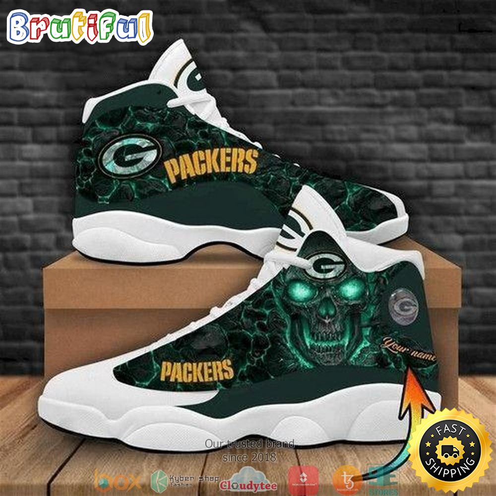 Personalized Green Bay Packers Nfl Teams Football Air Jordan 13 Sneaker Shoes yyffby