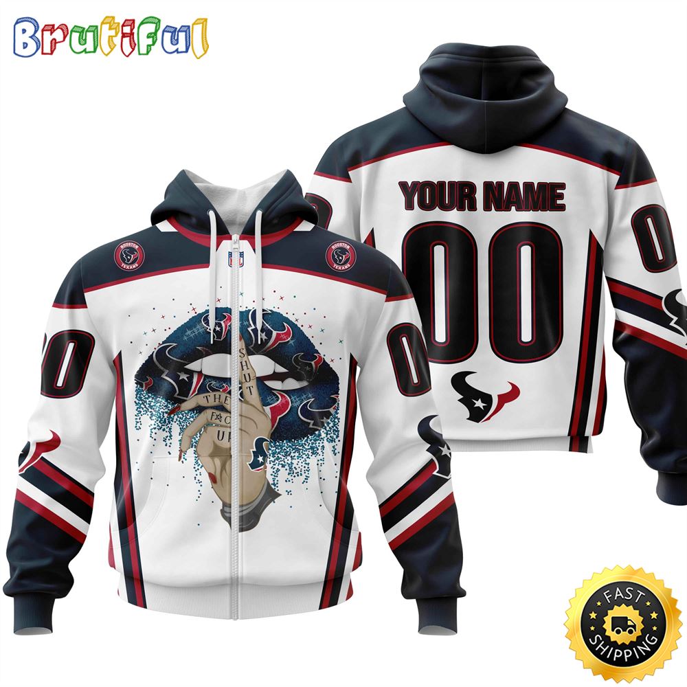 Personalized Houston Texans All Over Print Zip Hoodie 3D Please Control A mouth Unisex Zip Hoodie 1 cl1otd