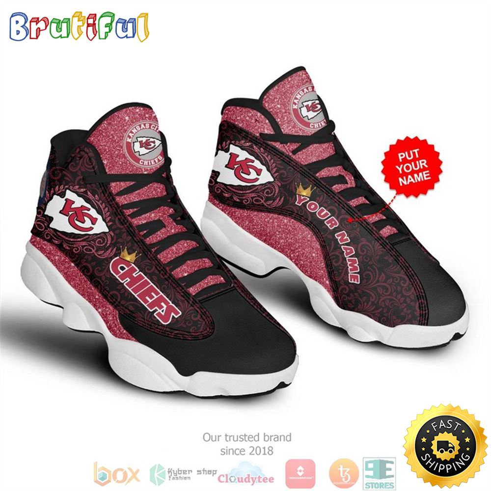 Personalized Kansas City Chiefs Nfl 4 Football Air Jordan 13 Sneaker Shoes bx0jny