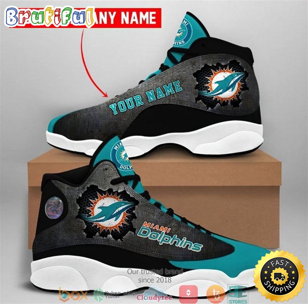 Personalized Miami Dolphins Football Nfl Air Jordan 13 Sneaker Shoes ubrpcp