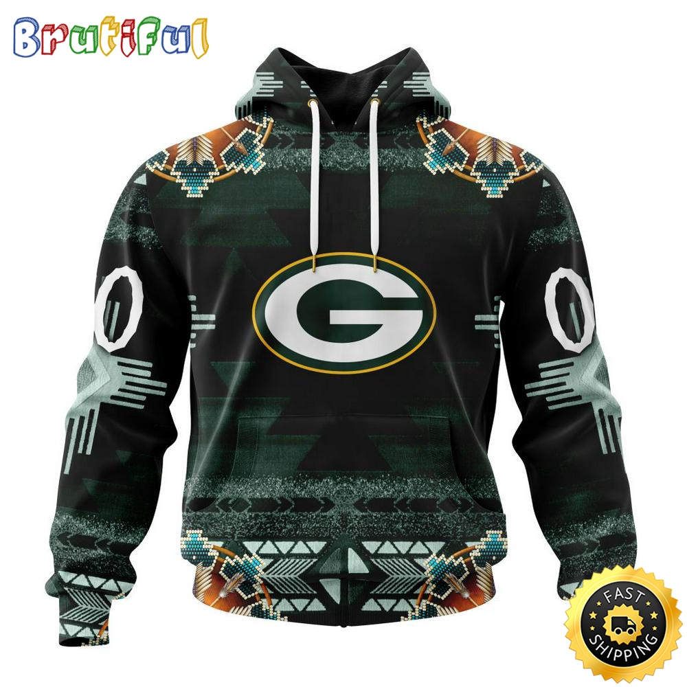 Personalized NFL Green Bay Packers Hoodie Special Native Costume Design 3D Hoodie Unisex Hoodie xlpomm