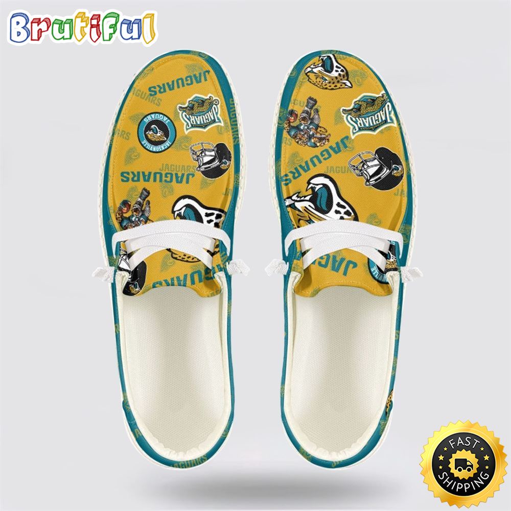 Personalized NFL Jacksonville Jaguars Hey Dude Shoes Football Team Logo
