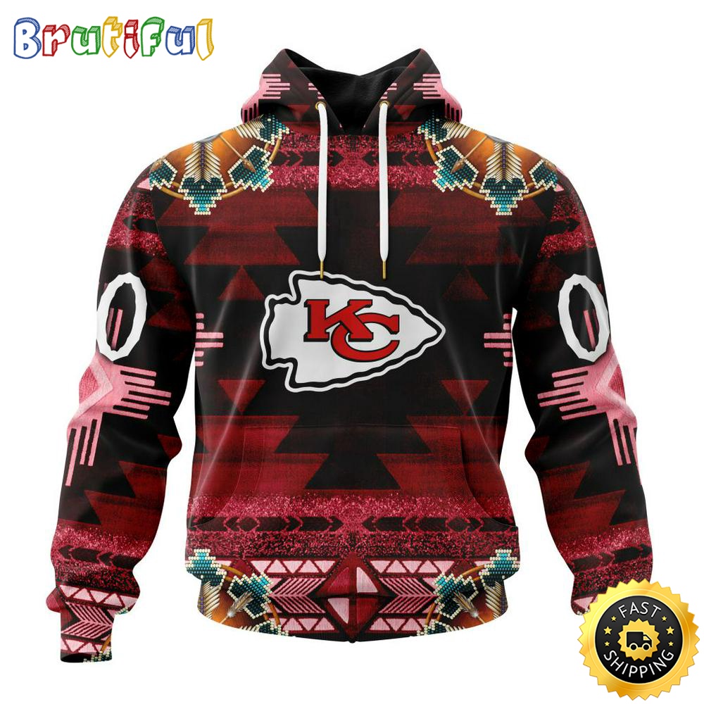 Personalized NFL Kansas City Chiefs Hoodie Special Native Costume Design 3D Hoodie Unisex Hoodie t475dp