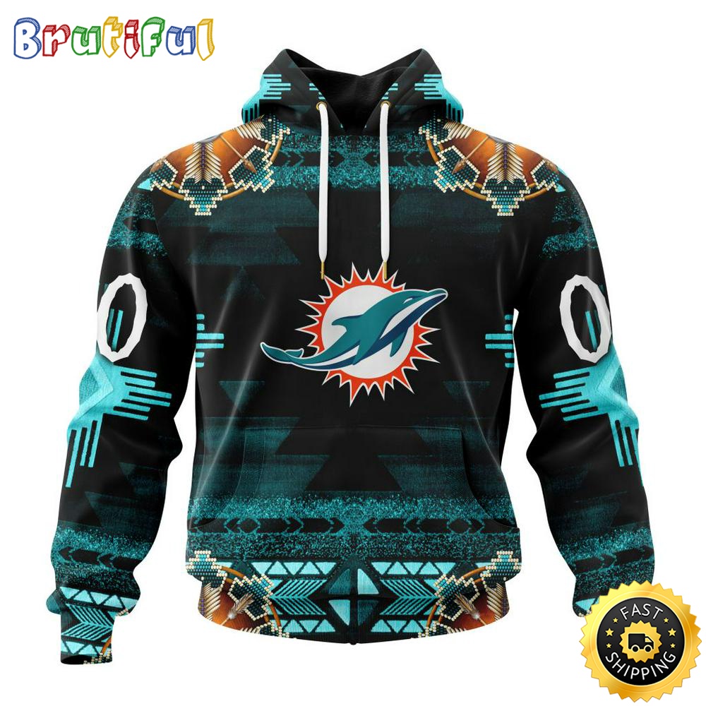 Personalized NFL Miami Dolphins Hoodie Special Native Costume Design 3D Hoodie Unisex Hoodie g878lb