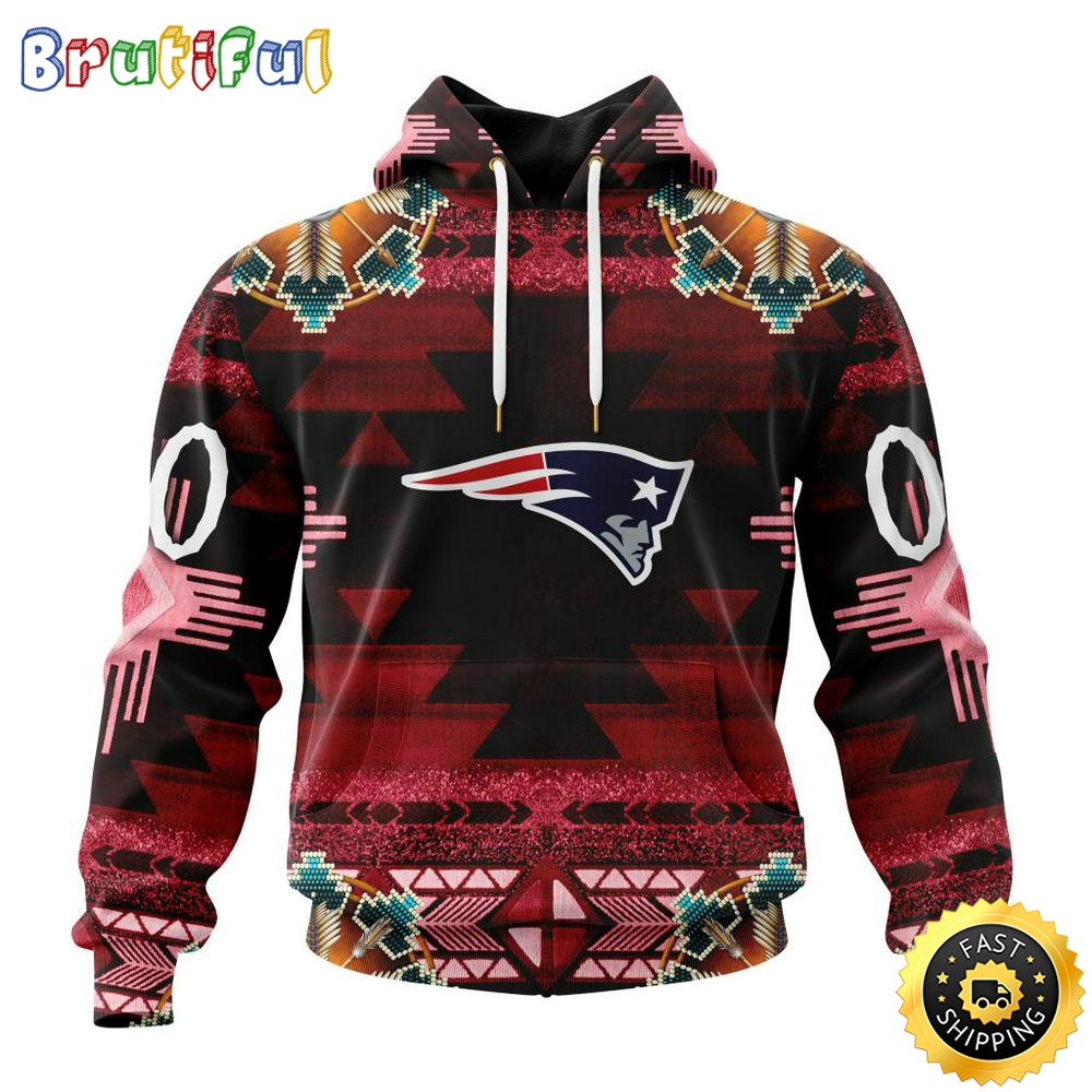 Personalized NFL New England Patriots Hoodie Special Native Costume Design 3D Hoodie Unisex Hoodie tqcwsh