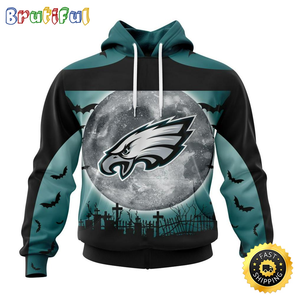 Personalized NFL Philadelphia Eagles Hoodie Specialized Halloween Concepts Kits 3D Hoodie Unisex Hoodie uwigw3