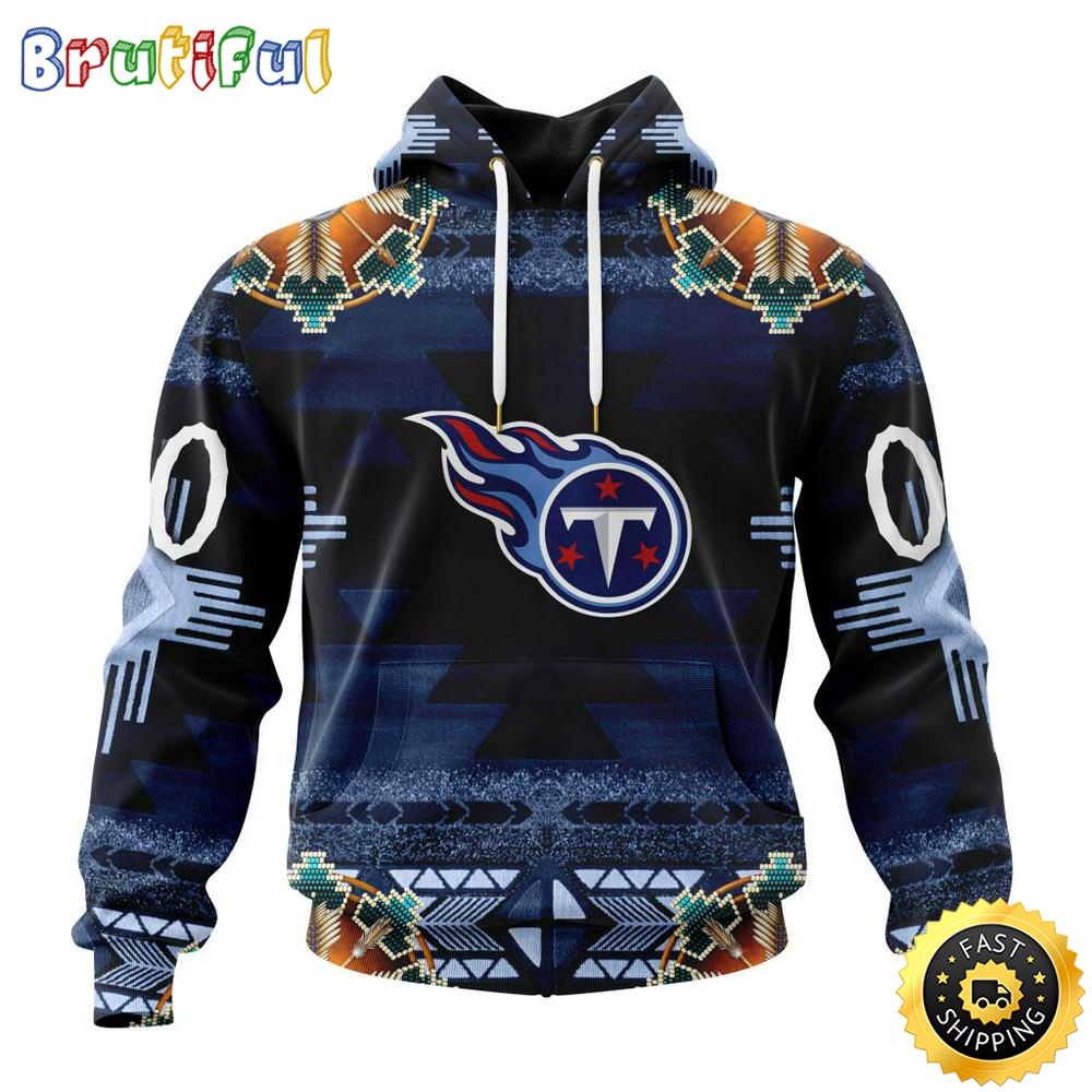 Personalized NFL Tennessee Titans Hoodie Special Native Costume Design 3D Hoodie Unisex Hoodie zljiou