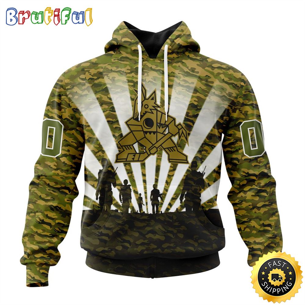 Personalized NHL Arizona Coyotes All Over Print 3D Hoodie Military Camo Kits For Veterans Day And Rememberance Day 1 cq3qce