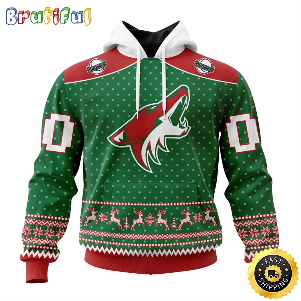 Personalized NHL Arizona Coyotes Special Ugly Christmas All Over Print 3D Hoodie Unisex Hoodie Tshirt Sweatshirt 1 dawoda