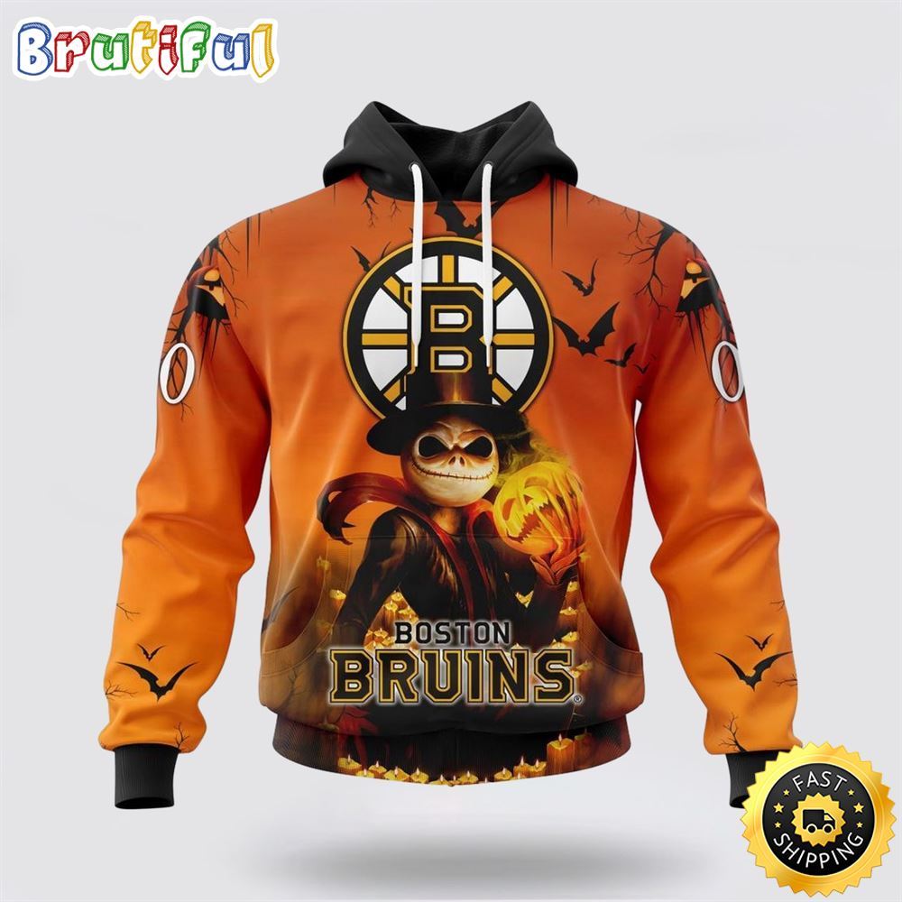 Personalized NHL Boston Bruins All Over Print 3D Hoodie Special Halloween Concepts Celebrate Halloween 1 gk4uwo
