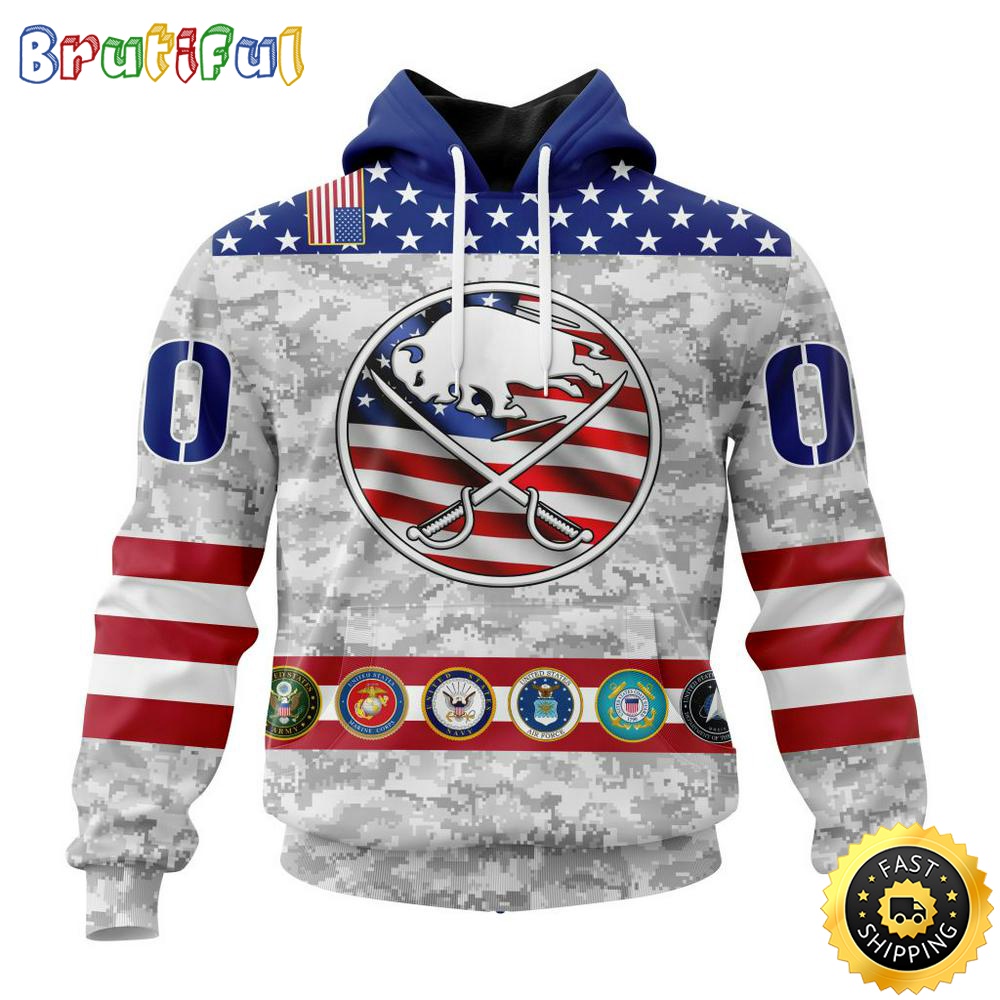 Personalized NHL Buffalo Sabres Hoodie Armed Forces Appreciation All Over Print 3D Hoodie Unisex Tshirt Hoodie 1 acowxw