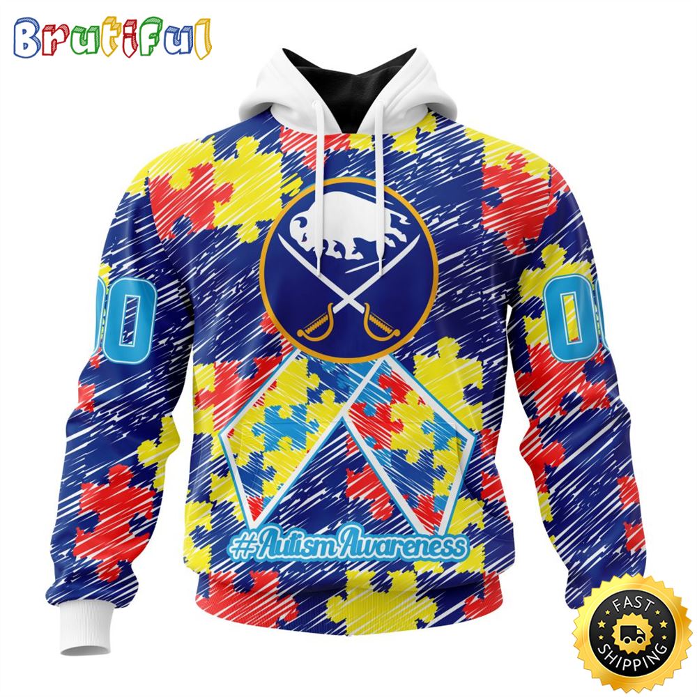 Personalized NHL Buffalo Sabres Special Autism Awareness Month All Over Print 3D Hoodie Unisex Hoodie 1 xbatco