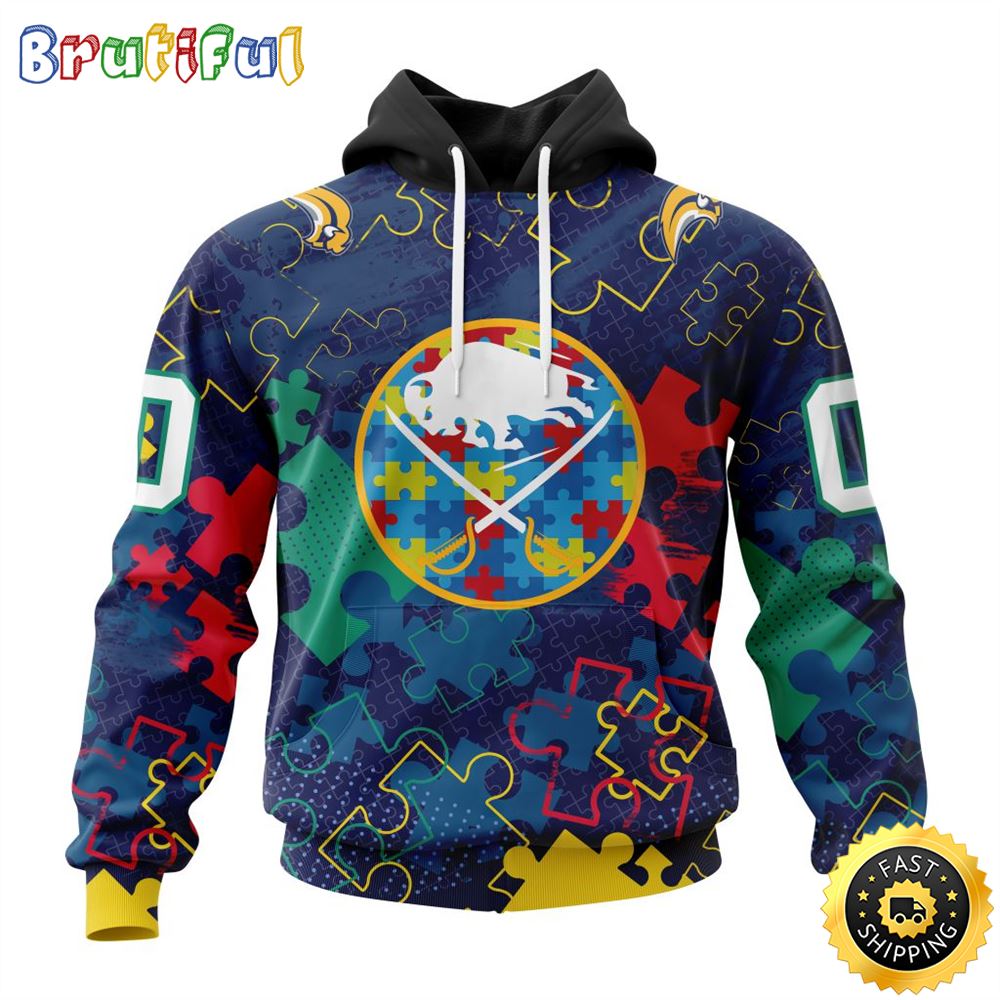 Personalized NHL Buffalo Sabres Specialized Fearless Against Autism All Over Print 3D Hoodie Unisex Hoodie 1 g5uyrh