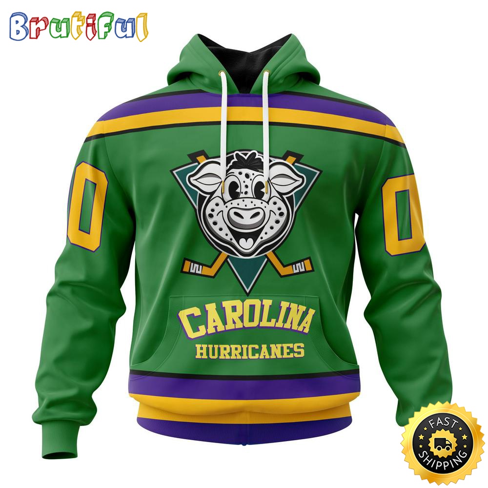 Personalized NHL Carolina Hurricanes Hoodie Specialized Design X The Mighty Ducks All Over Print 3D Hoodie Unisex Hoodie Tshirt 1 cl6xsj