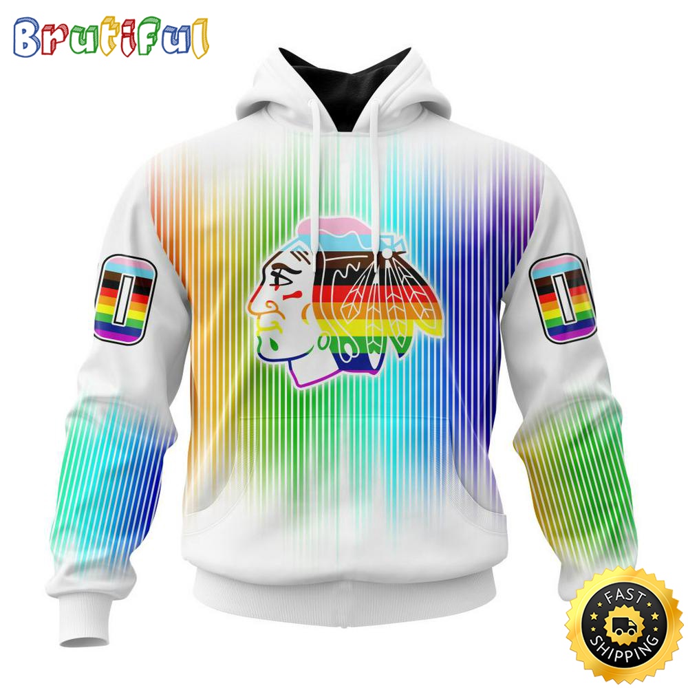 Personalized NHL Chicago Blackhawks Hoodie Special Design For Pride Month All Over Print 3D Hoodie Unisex Hoodie Tshirt 1 vw7jqq