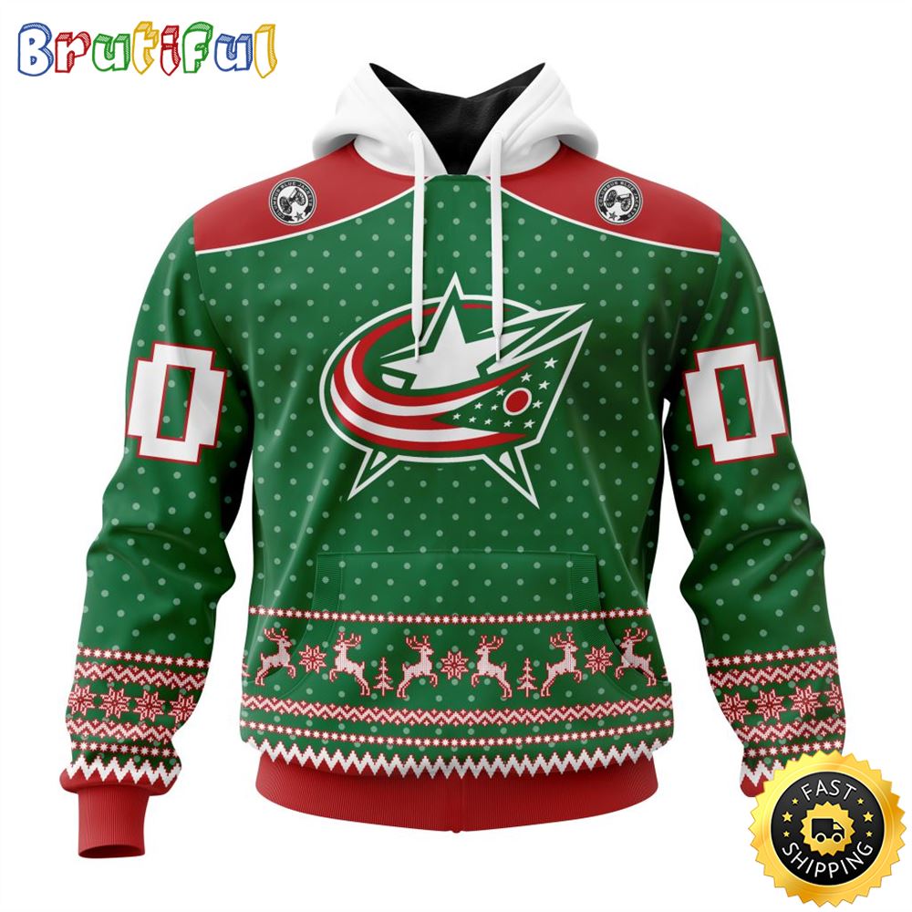Personalized NHL Columbus Blue Jackets Special Ugly Christmas All Over Print 3D Hoodie Unisex Hoodie Tshirt Sweatshirt 1 lejp23