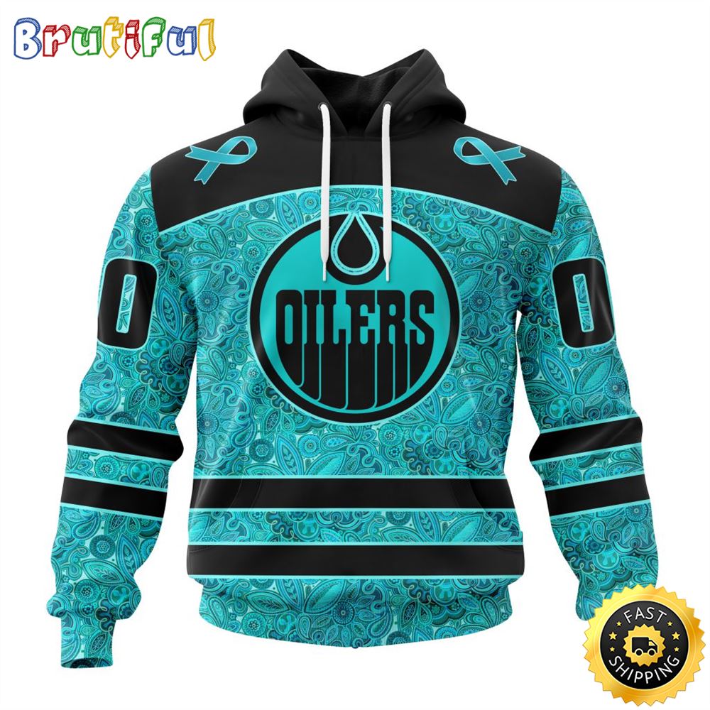 Personalized NHL Edmonton Oilers All Over Print 3D Hoodie Special Design Fight Ovarian Cancer Gift For Football Fans 1 wl2e9x