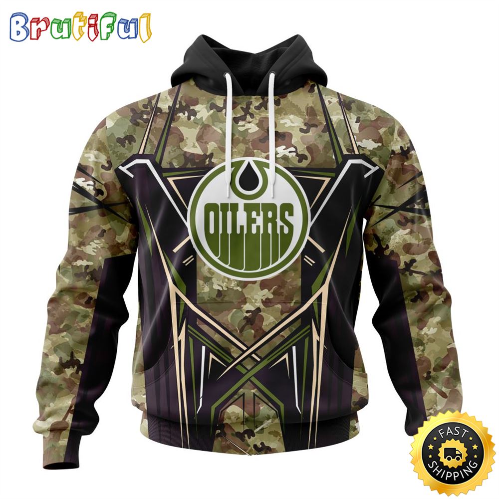 Personalized NHL Edmonton Oilers Hoodie Special Camo Color Design All Over Print 3D Unisex Hoodie 1 u1xpm9