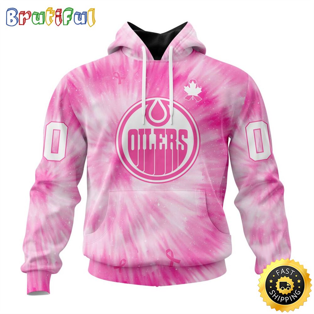 Personalized NHL Edmonton Oilers Special Pink Tie Dye All Over Print 3D Hoodie Unisex Hoodie Tshirt Sweatshirt 1 bqyg2y