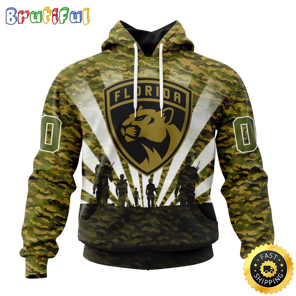 Personalized NHL Florida Panthers All Over Print 3D Hoodie Military Camo Kits For Veterans Day And Rememberance Day 1 geejjd
