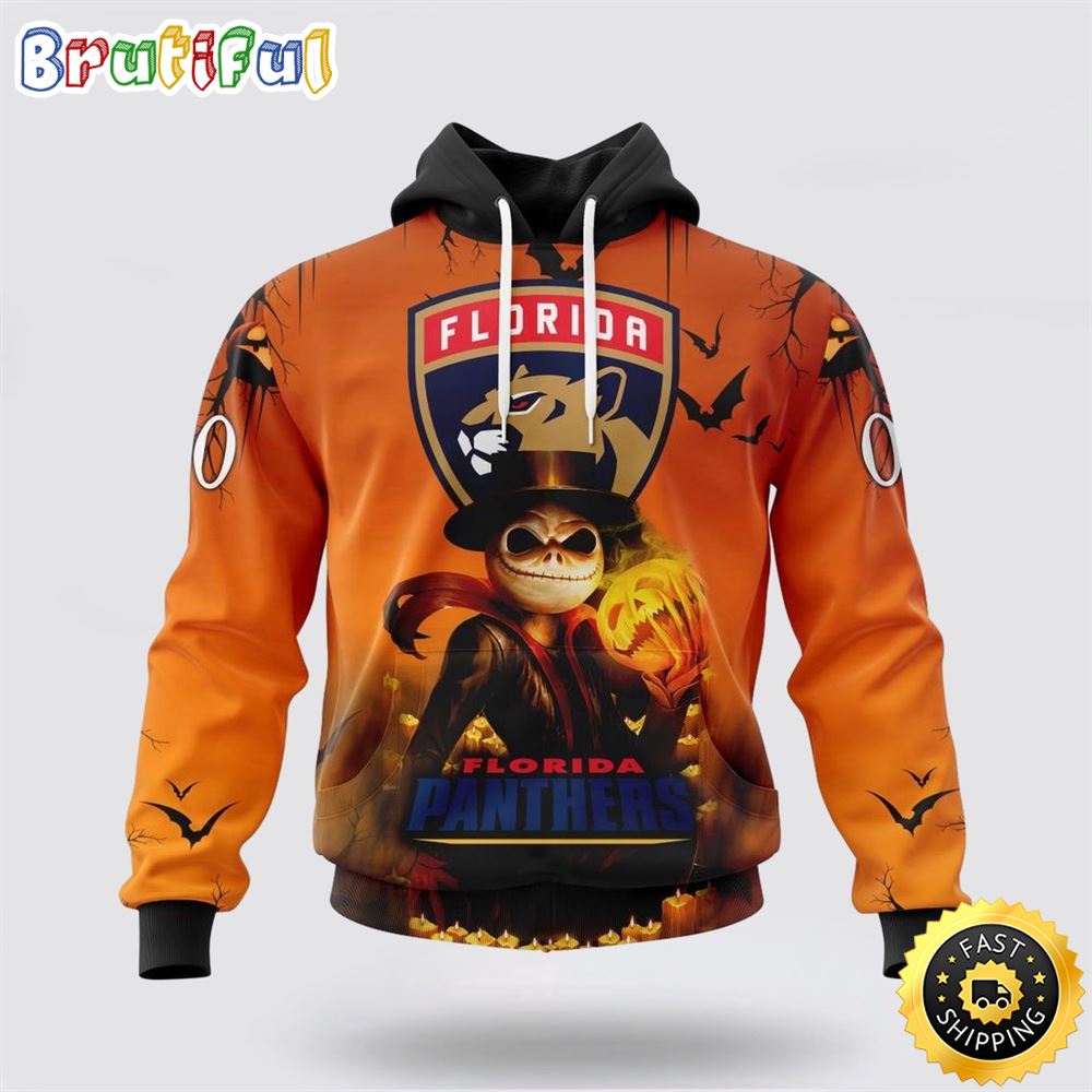 Personalized NHL Florida Panthers All Over Print 3D Hoodie Special Halloween Concepts Celebrate Halloween 1 mi2pnc