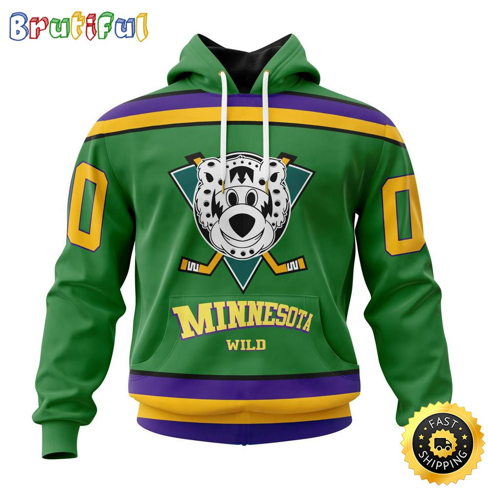 Personalized NHL Minnesota Wild Hoodie Specialized Design X The Mighty Ducks All Over Print 3D Hoodie Unisex Hoodie Tshirt 1 gjl8bw