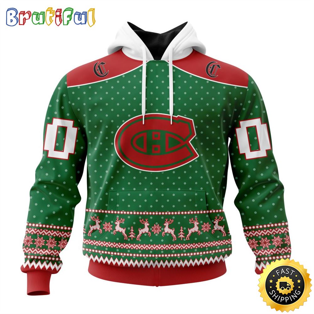 Personalized NHL Montreal Canadiens Special Ugly Christmas All Over Print 3D Hoodie Unisex Hoodie Tshirt Sweatshirt 1 ol5jry