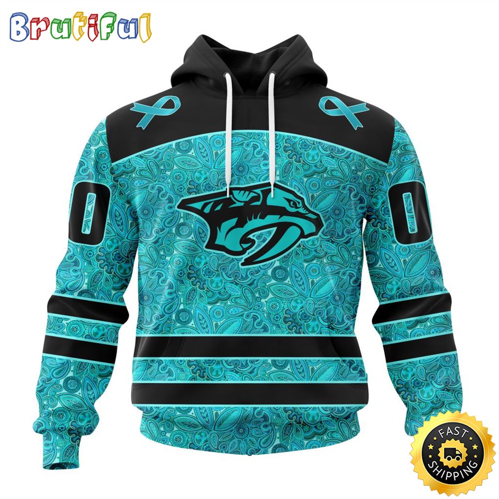 Personalized NHL Nashville Predators All Over Print 3D Hoodie Special Design Fight Ovarian Cancer Gift For Football Fans 1 lzlhob