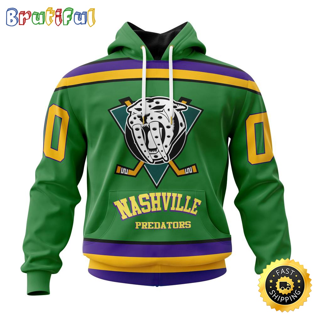 NHL Hockey Nashville Predators 3D Hoodie Sweatshirt Jacket