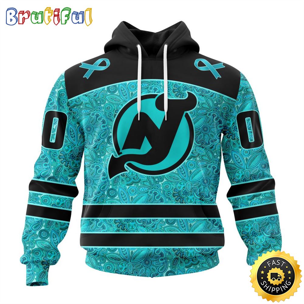 Personalized NHL New Jersey Devils All Over Print 3D Hoodie Special Design Fight Ovarian Cancer Gift For Football Fans 1 ilcxbb