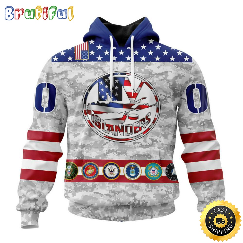 Personalized NHL New York Islanders Hoodie Armed Forces Appreciation All Over Print 3D Hoodie Unisex Tshirt Hoodie 1 ax4wdb